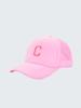 1pc Kid's 26 Alphabet Baseball Cap, Fashion Versatile Casual Sun Hat,Pink Mesh Breathable Trucker Cap, Suitable For Girls
