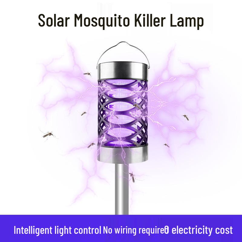 Waterproof Solar Mosquito Killer Lamp for Outdoor Use - Garden, Lawn, Courtyard, Park Insect & Fly Repellent