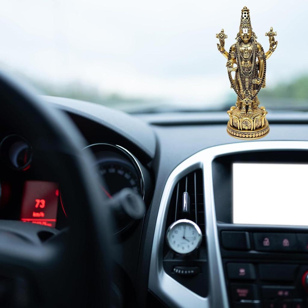 Lord Tirupati Balaji Idol Murti for Mandir | Pooja Room Lord Vishnu Shree Venkateswara Swamy Statue God Balaji Home Decor Showpiece