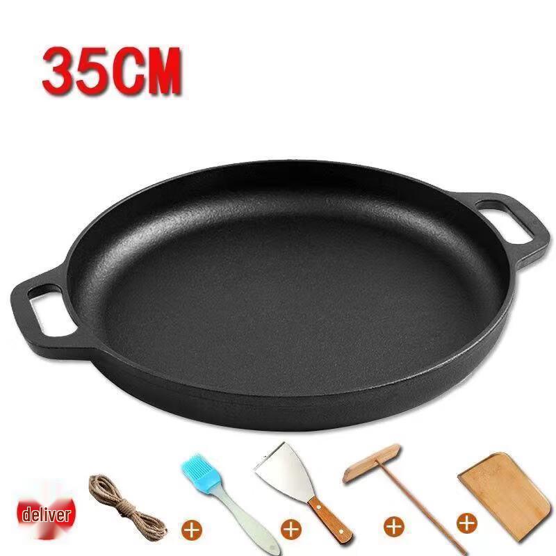 Wutuo Cast Iron Flat Frying Pan