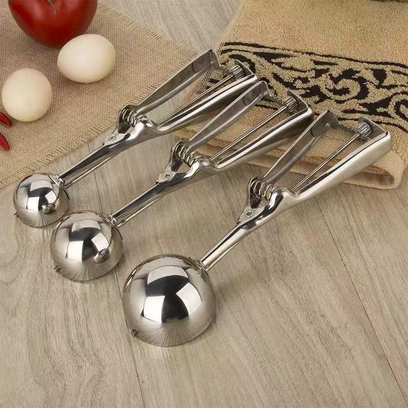 Stainless Steel Ice Cream Scoop & Spade – Customizable Fruit and Ice Cream Scooper