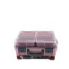 Fishing Tackle Box with 2 Trays Water Proof Fishing Lure Storage   with Detachable Divider for Outdoor