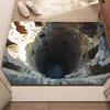 Floor Mat 3D Optical Illusion Realistic Hole Effect Door Mat Interactive Pet Toy Mat