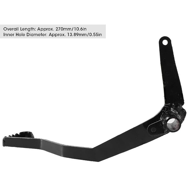 Qiilu 270mm Dirt Bike Foot Brake Lever Steel Alloy Foot Brake Lever Pedal Fit for Thumpstar Pit PRO Trail Dirt Bike 110cc 125cc 140cc 150cc 250cc