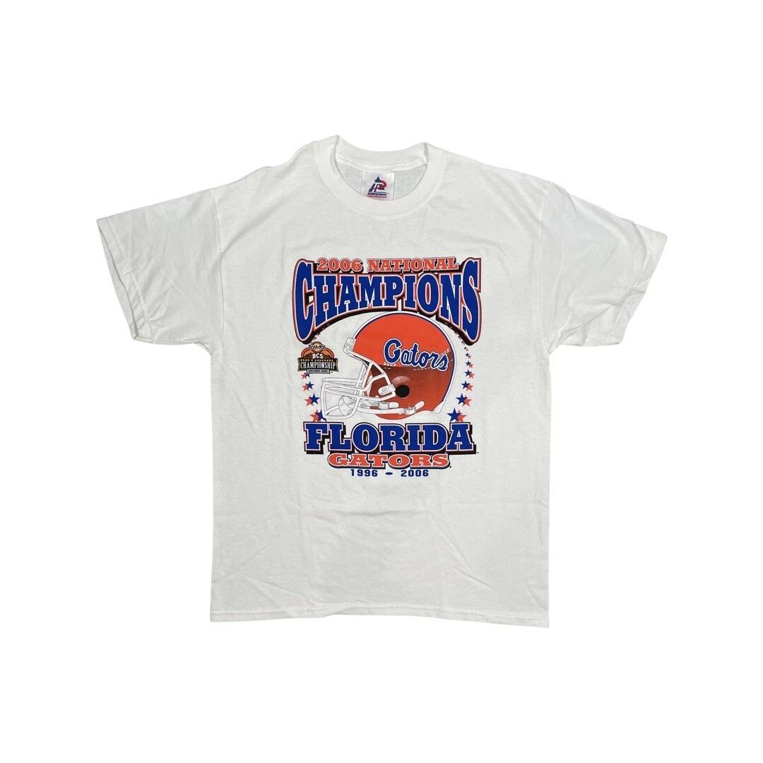 Университет Флориды UF Gators 2006 Национальные чемпионы Футболка Размер L NCAA 4XL