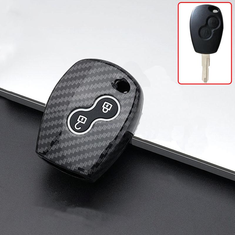 Abs Silicone Car Key Cover Case 2 Buttons For Renault Clio Scenic Megane Duster Sandero Captur Twingo Modus Car Remote Key