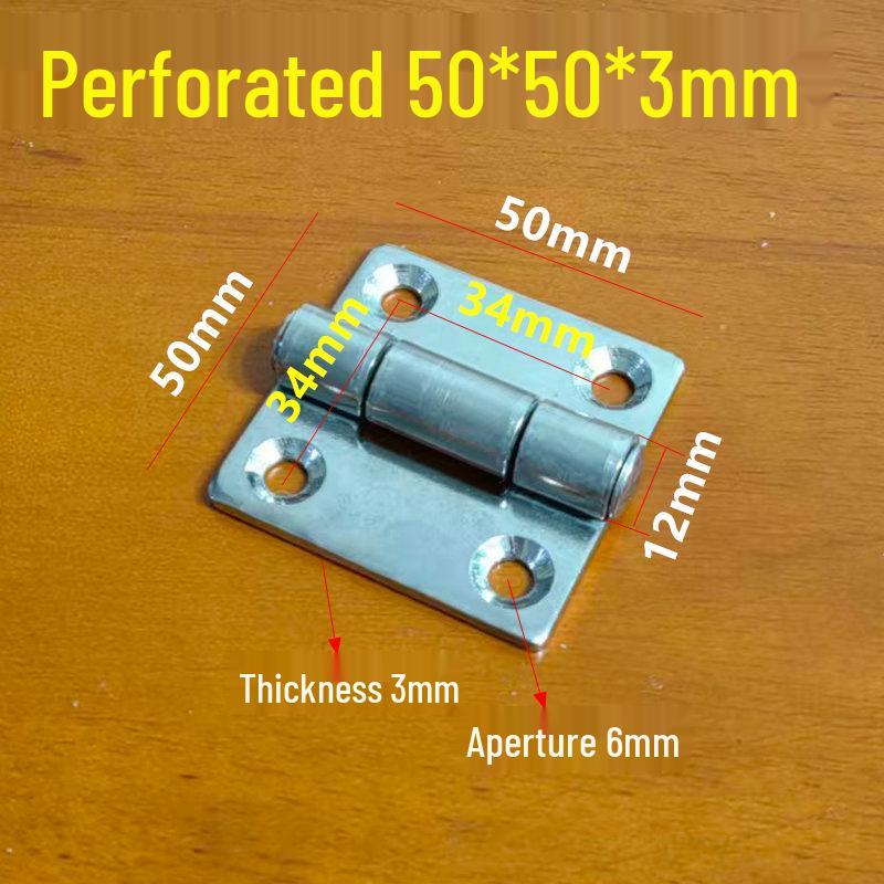 304 Stainless Steel Heavy Duty Flat Folding Hinge for Cabinet Doors, Thickened Design, 50x50mm