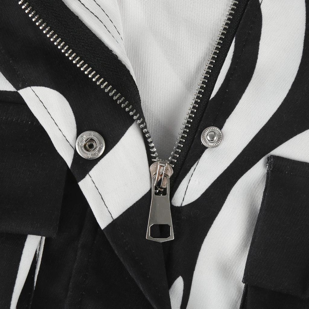 Fashion And Winter Printed Short Casual Jacket Women's Wear