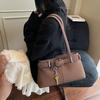 Suede underarm bag women's 2025 new autumn trendy temperament commuter shoulder bag Korean version niche women's bag