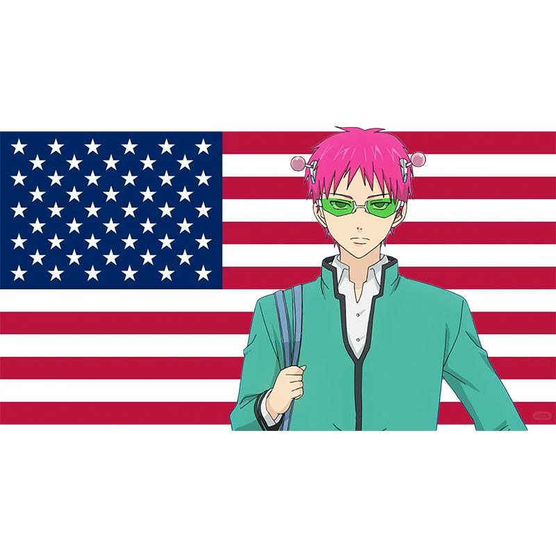 New American Flag Nanxiong Qimu Anime Tapestry Dormitory Bedhead Decoration Sofa Living Room Background Decoration Cloth