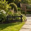 Flowerbed Landscaping Signs Welcome Decorative Yard Sign, Wildflowers/Vegetables Silhouette Black Garden Stake, Outdoor Courtyard Aesthetic