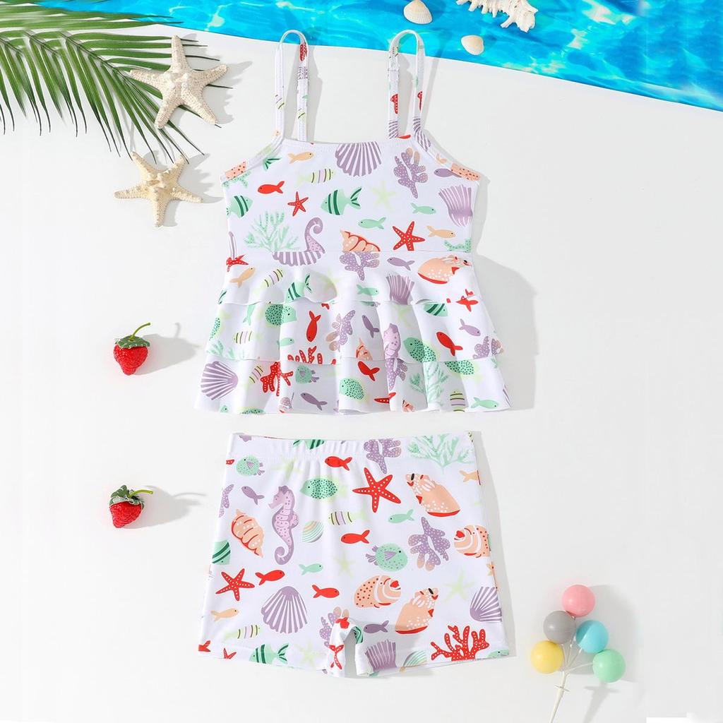 2026 Cross New Toddler Girls' Two-Piece Swimsuit Bikini
