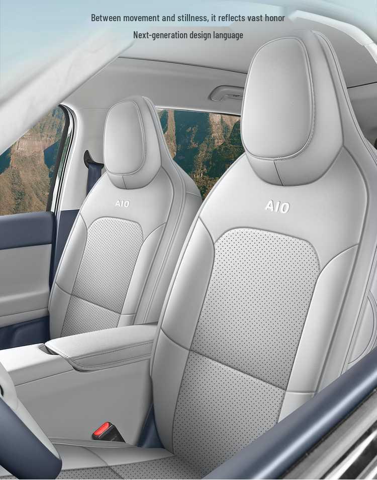 2026 Leapmotor A10 Car Seat Cover: All-Season, Breathable, Perforated Leather, Full Coverage, Smart Drive.