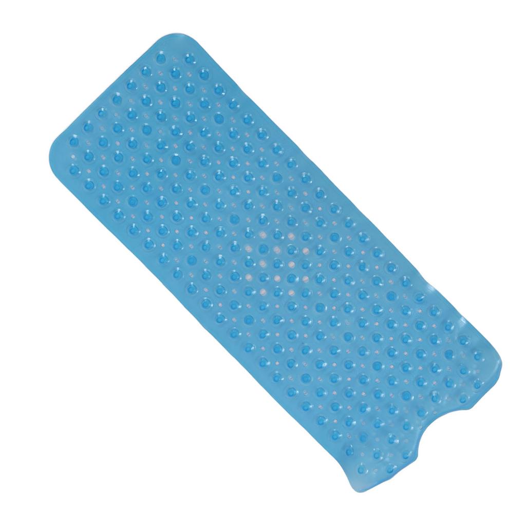 Bath Mat Mat PVC Anti Slip Mat for Bathroom Kitchen Hotel Toilet Shower Room 100x40cmBlue