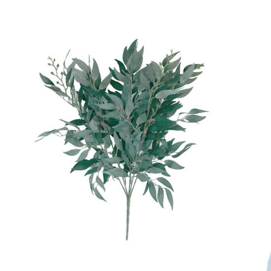 1ks Umělé listy z vrbového proutí Falešné listy zelené rostliny Svatební domácí dekorace