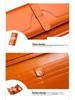 Women's Tri-Fold Genuine Leather Wallet: Large Capacity, Multiple Card Slots, Korean Style Coin Purse with Clasp.