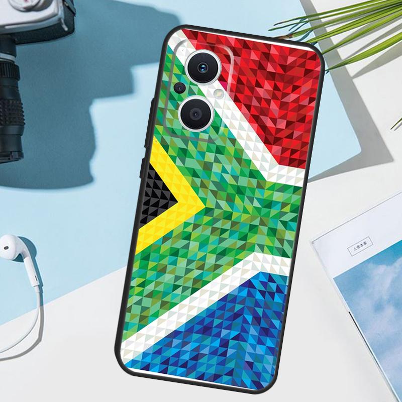 South Africa Flag Cover For OPPO Reno 14 F 13F 12F 11F 10 11 12 13 Pro 7 8 Lite OPPO Find X9 X5 X6 X8 Pro Case