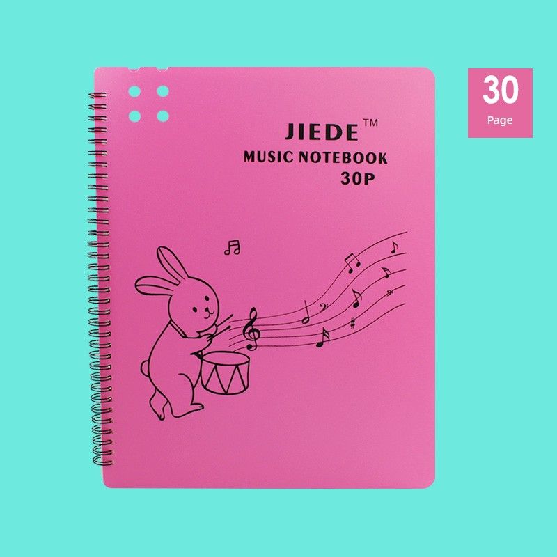 Music Students Can Modify Data Sheet Music Folder Red - 30 Pages