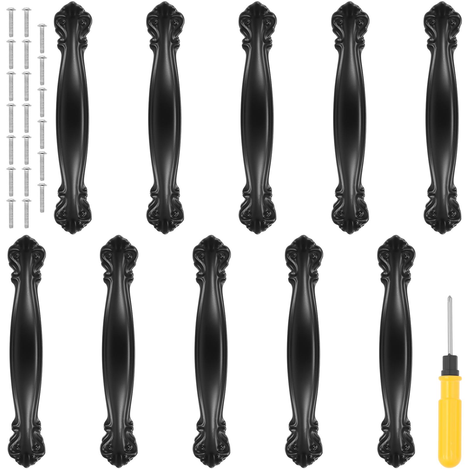 

10Pcs Metal Cabinet Handle Zinc Alloy Furniture Hardware 64mm Door Knobs Cupboard Drawer Pulls Hardware Furniture Accessories