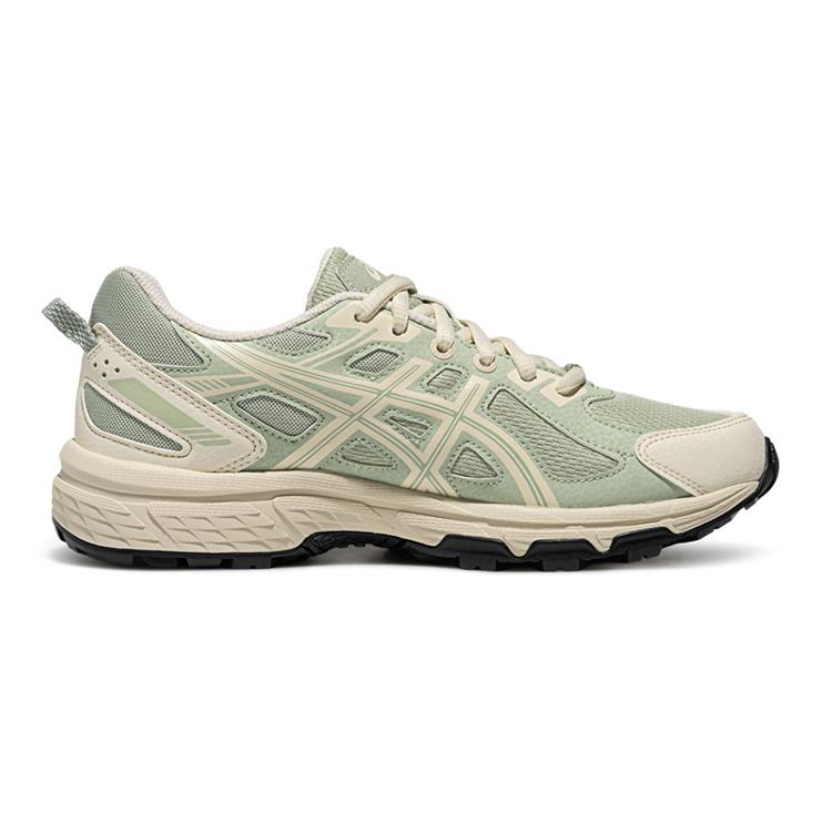 Asics Buty do biegania Gel-Venture 6 Trail Retro Niskie Unisex Szaro-Zielone 1203B030-302