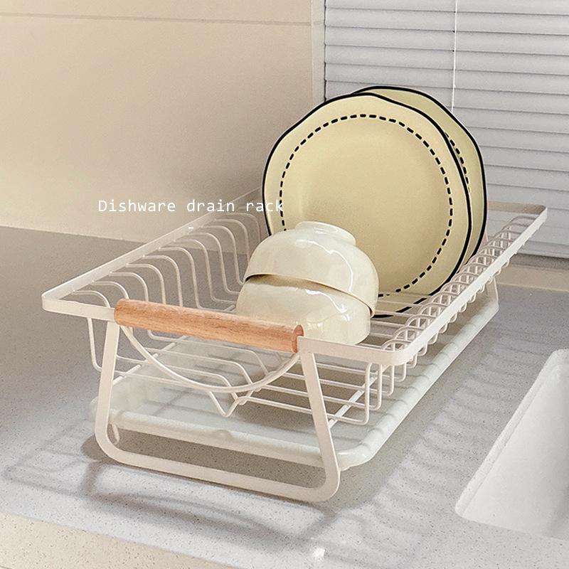 Compact Kitchen Dish and Cutlery Drying Rack for Sink Storage
