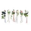 Wedding Chair Back Flower Artificial Lifelike Full Shape Rich Layers Elegant Rose Wedding Party Chai