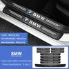 Carbon Fiber Car Decal Door Sill Scuff Plate Covers Car Threshold Decor Trim Stickers For BMW M M2 M3 M4 M5 M6 E90 E91 E60 F10