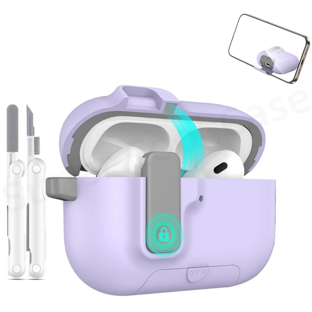 For AirPods Pro 3 Earphone Case For AirPods Pro 3 Case Full Body Shockproof Protective Phone Stand Style Case For AirPods Pro 3