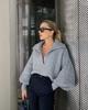2026 Europe-America Cross-border Autumn/Winter Loose Lantern Sleeve Pullover Women's Sweater