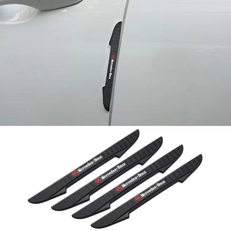 4pcs Auto Anti Collision Strips Rubber Car Door Protector Stickers Bumper Anti-collision Strips For Mercedes Benz W203 W204 W205 UT8