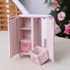 Openable Pink Furniture Jewelry Box Earrings Bracelet Ring Necklace Display Storage Cases Mini Armchair for Dollhouse