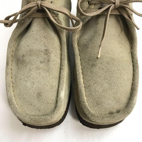 Clarks Wildleder Wallabee Desert Boots UK7 26 beige Kreppsohle(GEBRAUCHT)