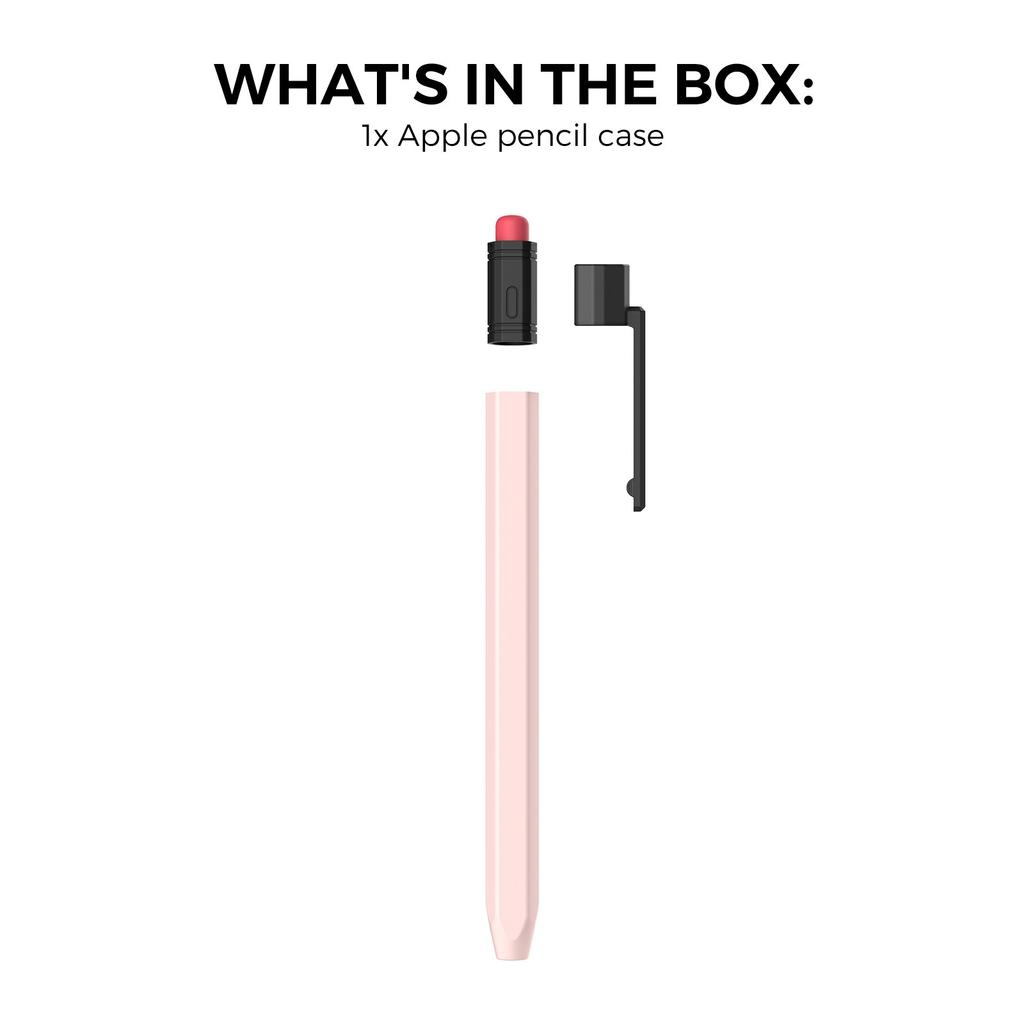 AHASTYLE PT180-3-K Pencil Sleeve with Black Cap/Clip for Apple Pencil 3 Protective Silicone Case Retro Style
