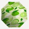1PC Lime Flower Automatic Open/Close Umbrella with Windproof, 8-Rib Sturdy Canopy, Durable Ribs, Fashionable Design1299A