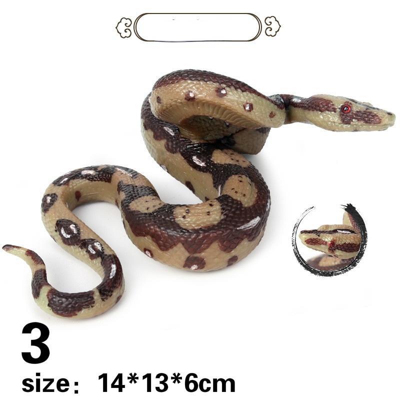 

Детские игрушки Пластиковые имитационные животные Змея Модель Украшения Игрушки для розыгрышей ручной работы Имитация Удав Кобра Гремучая змея 3