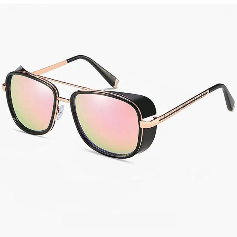 Men Vintage Metal Sunglasses Women Square Steampunk Sun Glasses -1.0 -2.0 -3.0 To -6.0
