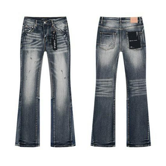 The BAY Paarse Merk Slim Fit Micro Flare Elastische Jeans voor Lente en Herfst 30