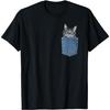 Maine Coon Lover Pocket Kitten Cute Maine Coon Cat Pocket T-Shirt