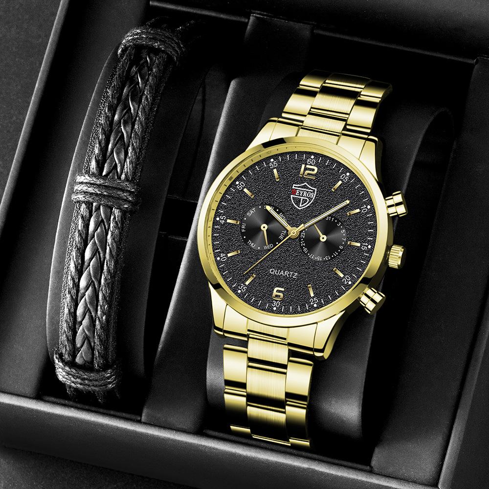 Fashion Watch Men'S Stainless Steel With Quartz Automatic Movement Watch