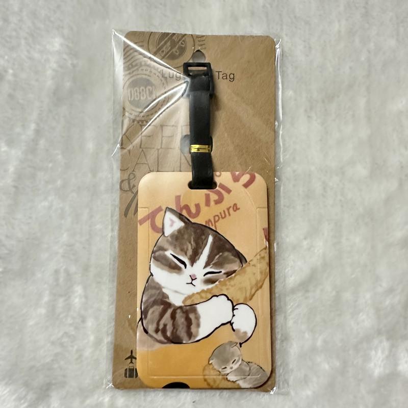 New Cartoon Cat Portable Luggage Tag Women Travel Accessories PVC Luggage Label Men Portable Anti-loss Address Name Tag