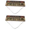 2pcs Halloween Sunflower Wooden Welcome Sign Fall Autumn Decorative Wall Board Hanging Ornaments for Indoor Outdoor