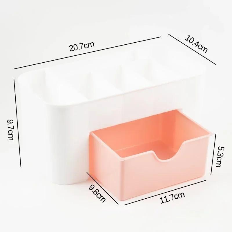 1Pc Desktop Cosmetic Storage Box Nail Art Tool Sundries Organizer Box