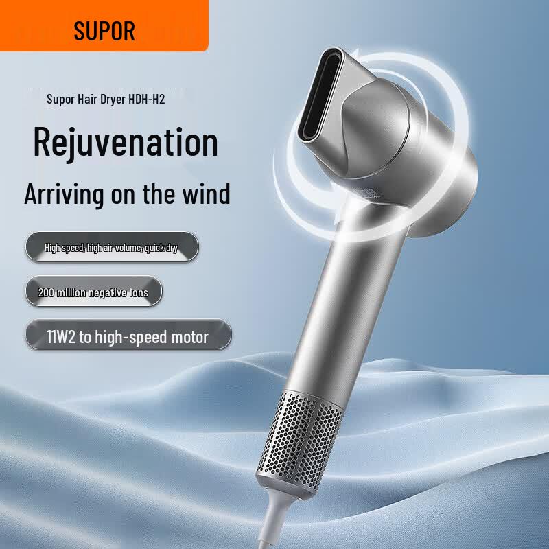 Supor 1600W Negative Ion Hair Dryer CN plug (adapter included)