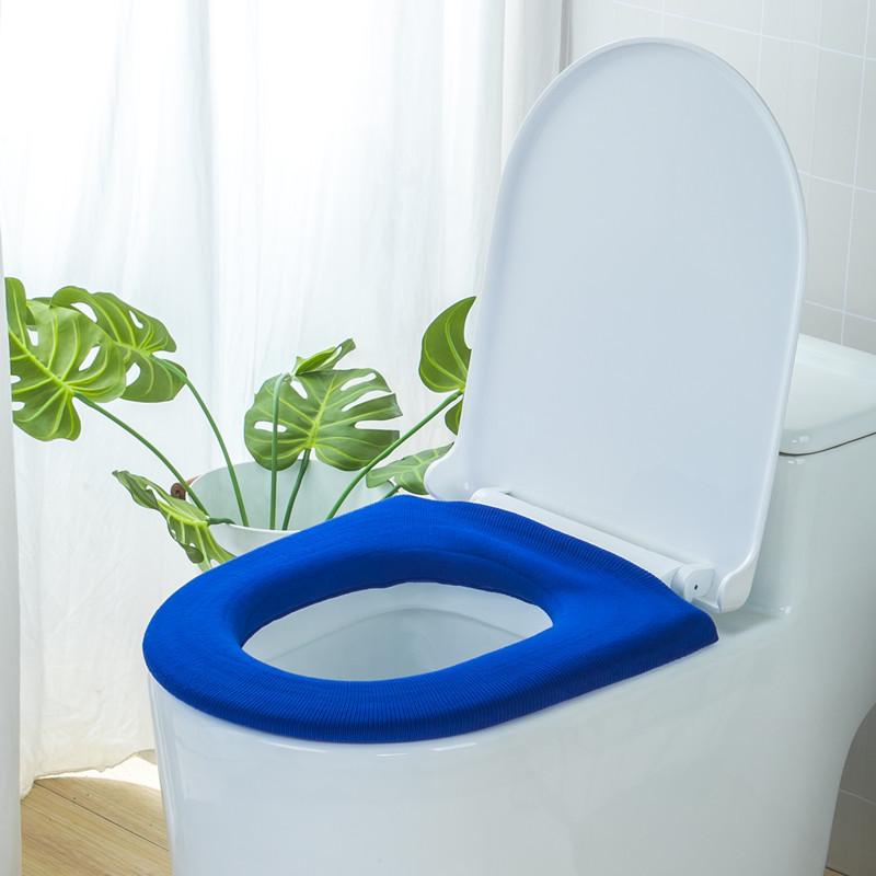 Universal Washable Knitted Toilet Mat and Disposable Cover for All Seasons