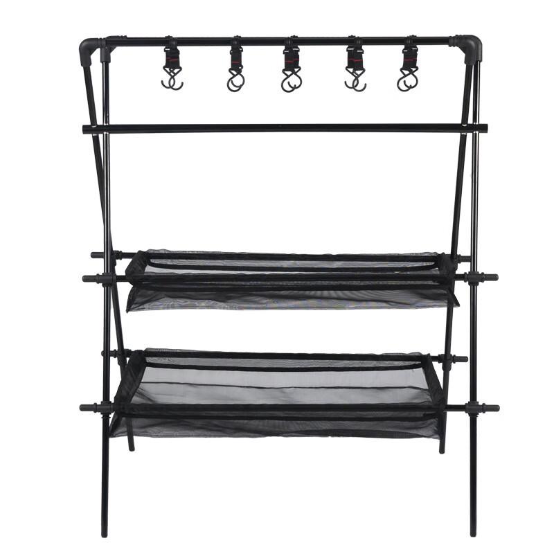 ZISIZ Outdoor Camping Multi-functional Storage & Drying Rack