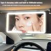 1Pc Portable Car Led Makeup Mirror Hd Mirror Three Gear Adjustment Sun Visor Plate Universal Interior Rear Mirror Vanity Mirror