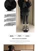 Korean Style Women's Gray Polka Dot Wool A-Line Skirt - Retro Hip-Hugging Short Skirt for Autumn/Winter