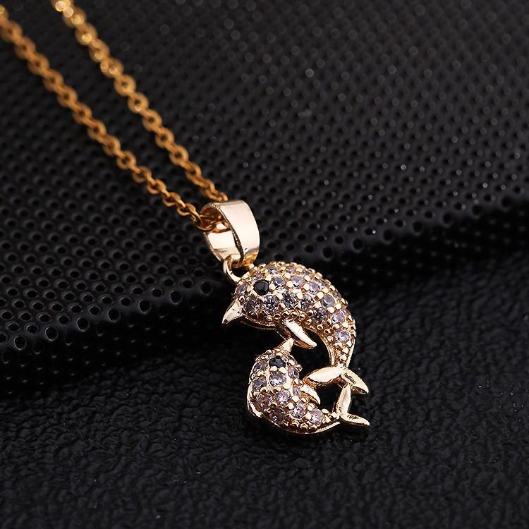 Small Bird Pendant Necklace With Micro-Set Zirconia Unique Design Gold Collarbone Chain For Women