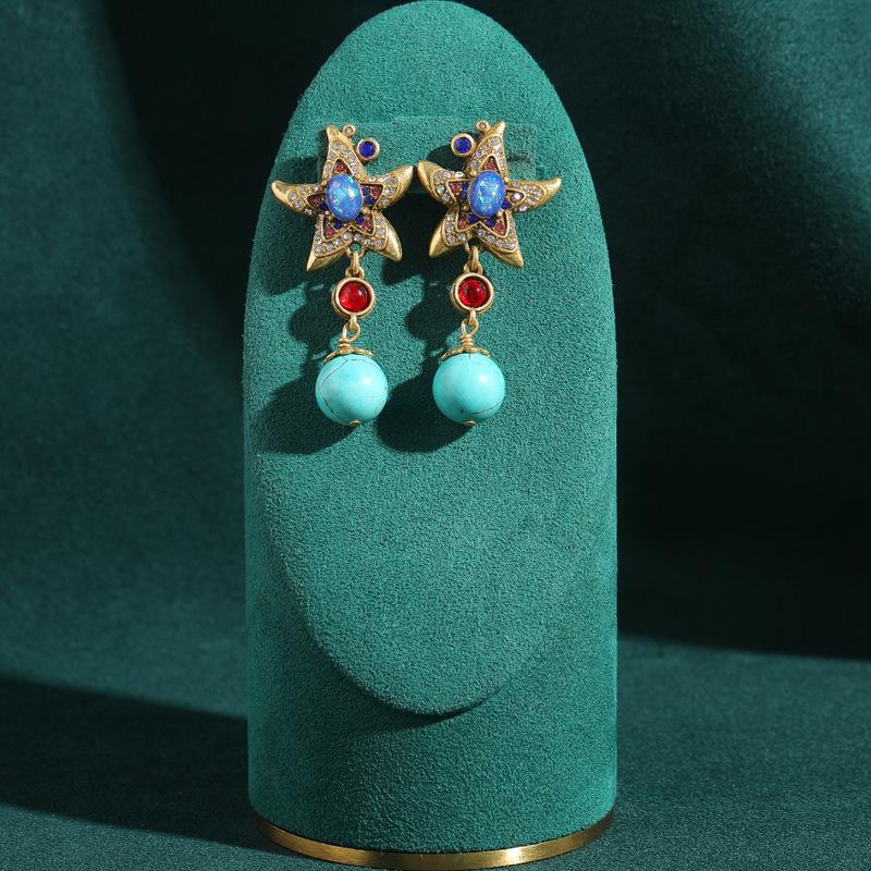 Yong Nuo Vintage Retro Jewelry: High-End, Colorfast Antique Earrings