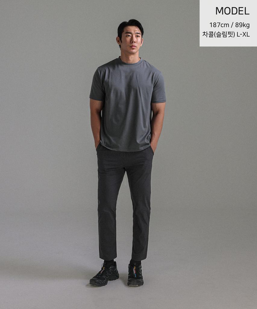 WORKOUT DNA Landino Elastic Waist Pants (Slim Fit/Standard Fit) (Type A)